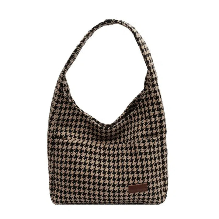 Houndstooth Pattern Tote Bag