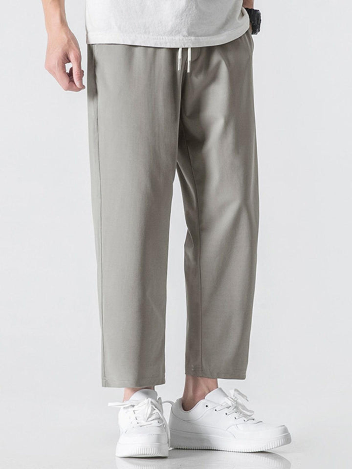 Ice Silk Cropped Track Pants