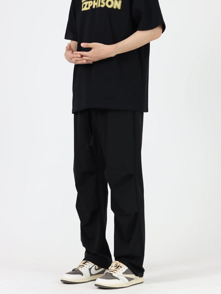 Ice Silk drape Nylon Drawstring Pants