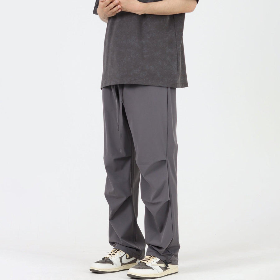 Ice Silk drape Nylon Drawstring Pants