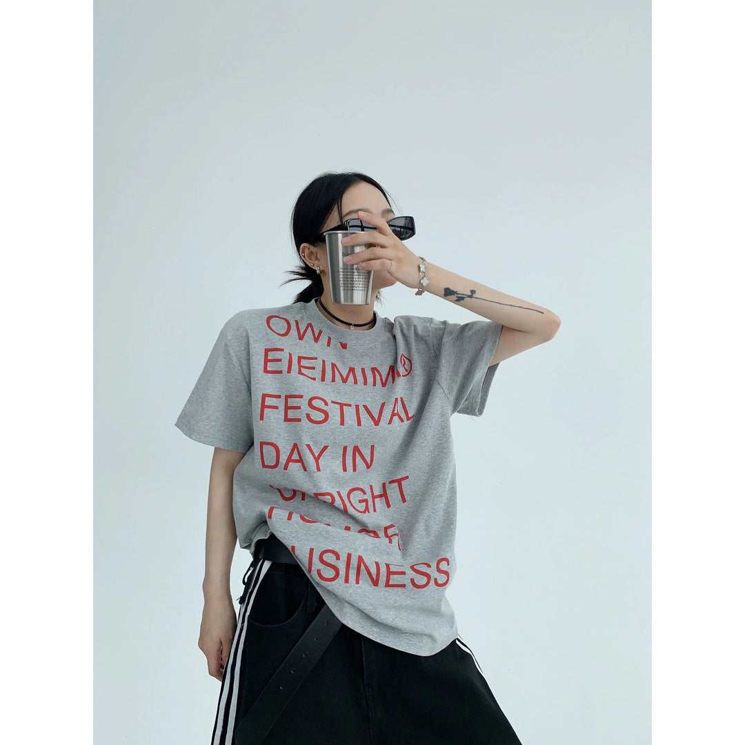 Loose-fitting Letter Print T-shirt