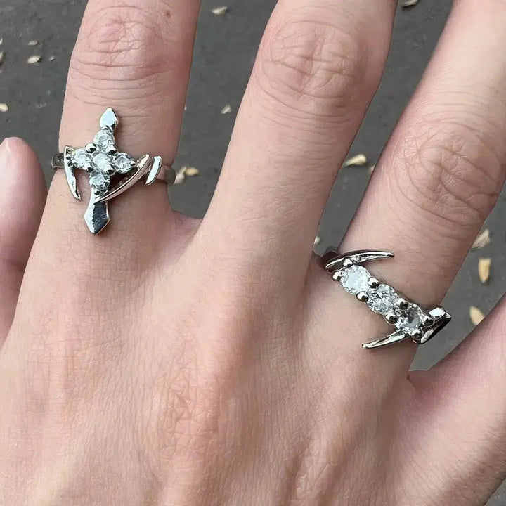 Irregular Geometric Design Ring