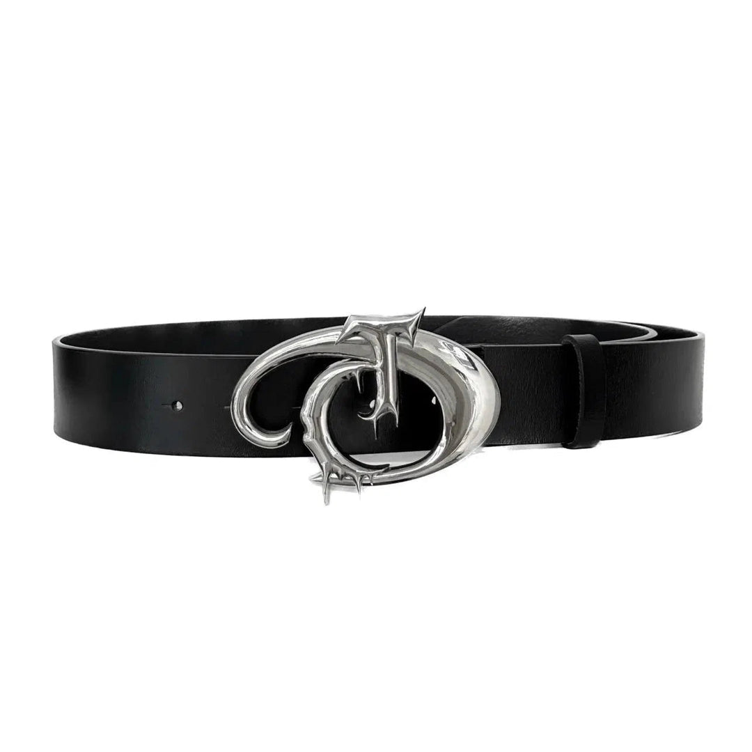 Irregular Metal Logo Versatile Belt