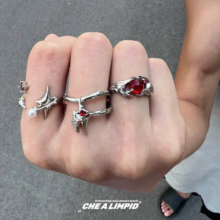 Irregular Ruby Ring