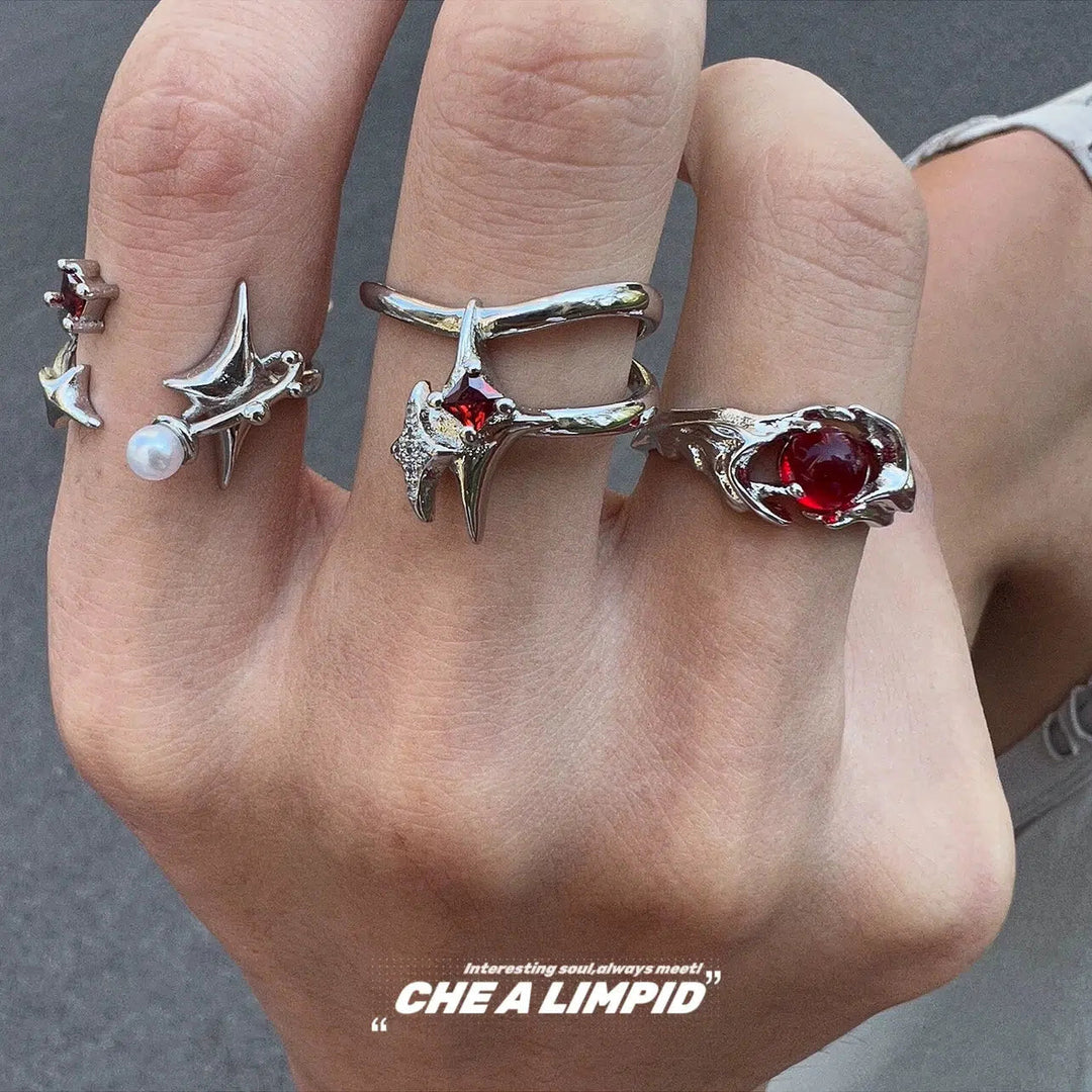 Irregular Ruby Ring