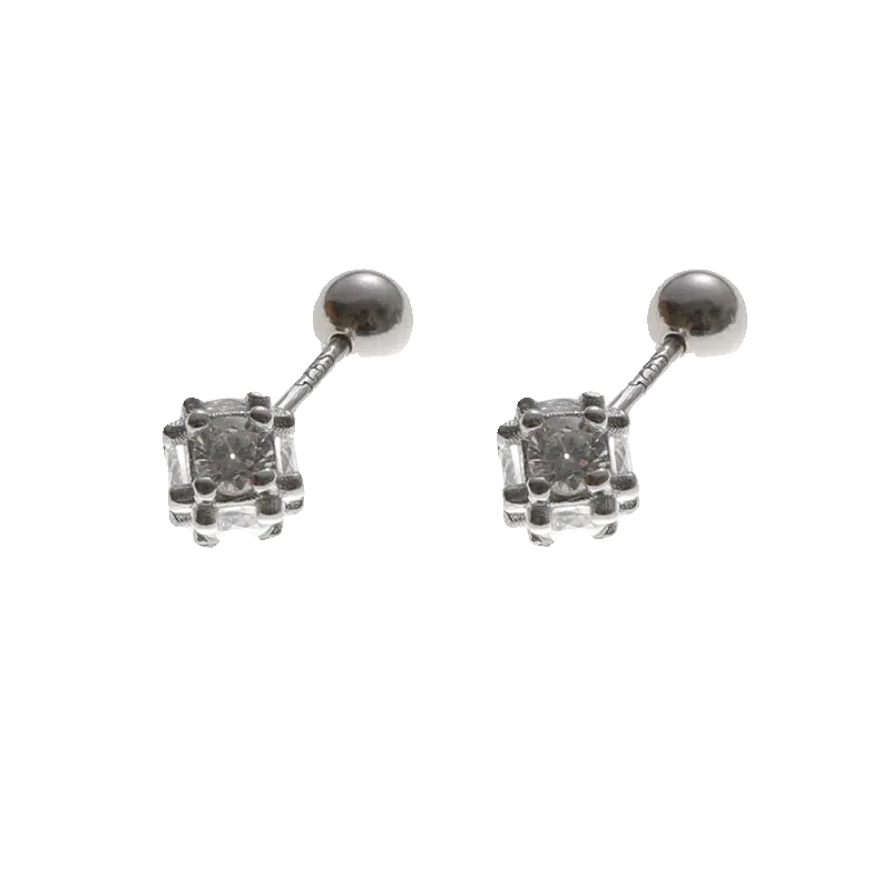 Irregular Square Stud Earrings