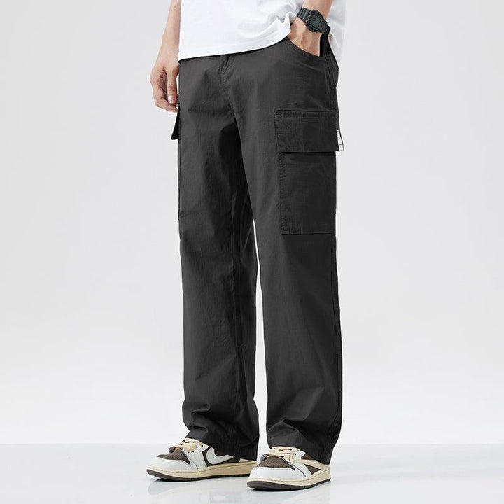 Khaki Loose-Fit Cargo Pants