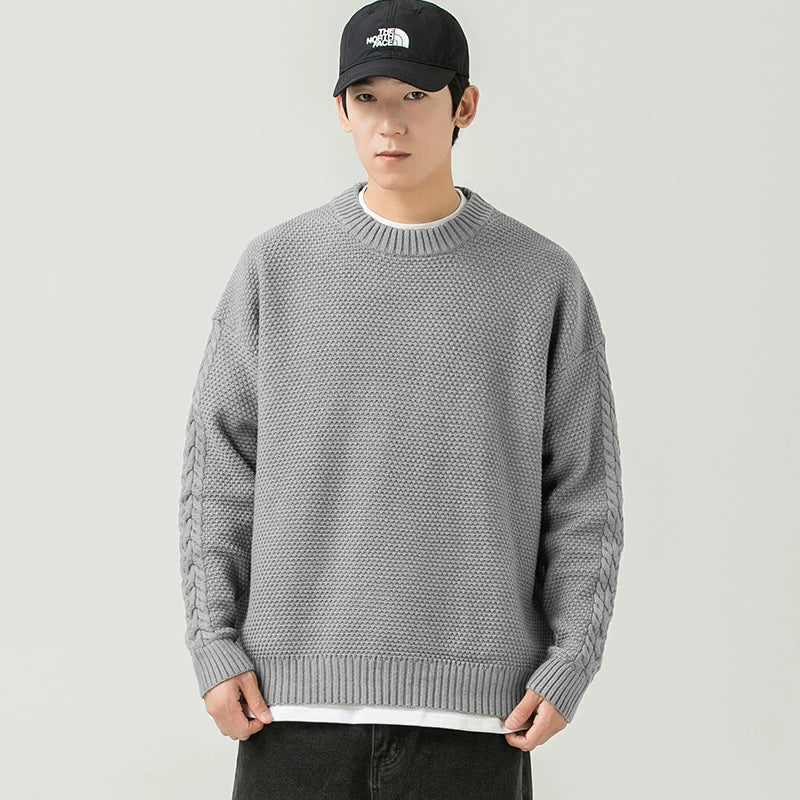 Knitted Crew Neck Sweater