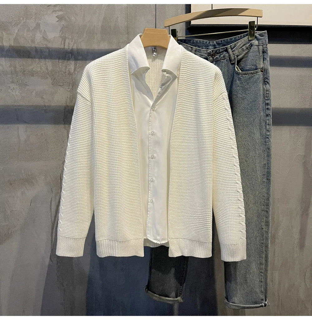 Knitwear Open-Front Cardigan