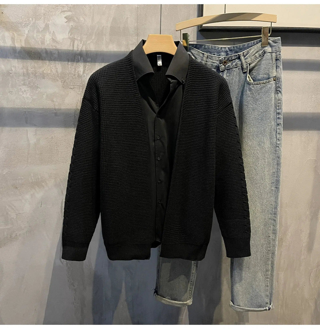 Knitwear Open-Front Cardigan