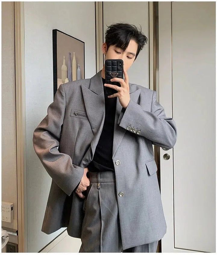 Korean Style Casual Suit