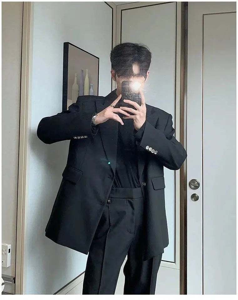 Korean Style Casual Suit