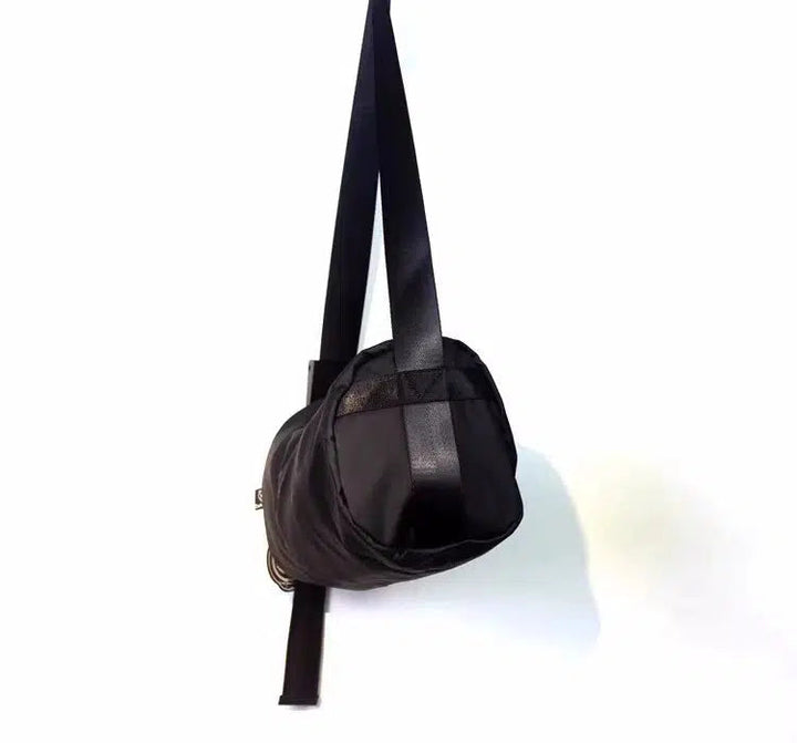 Large Black Oxford Crossbody Bag