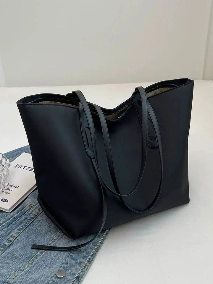 Large Capacity Leather Tote Bag