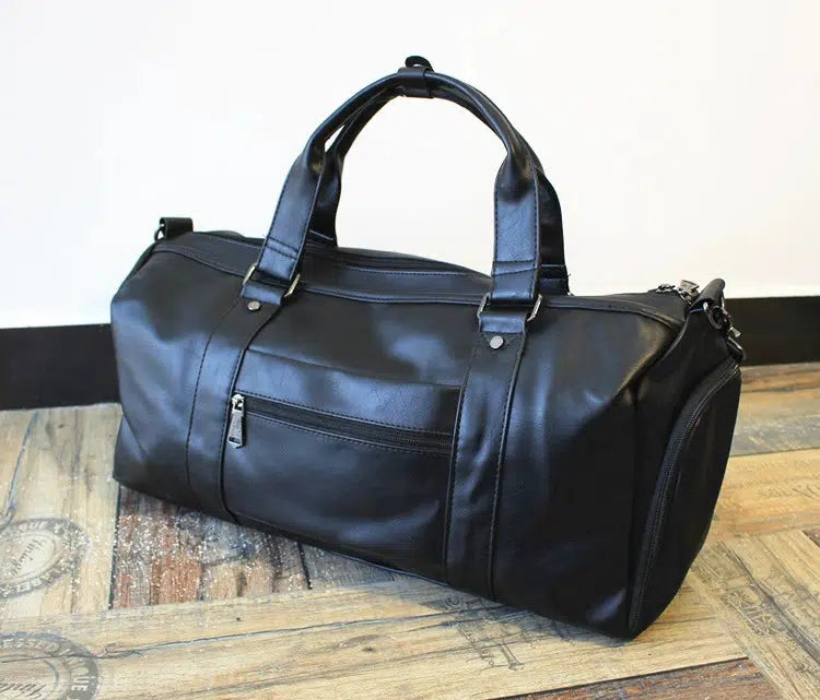 Large Crossbody Leather Gym Bag