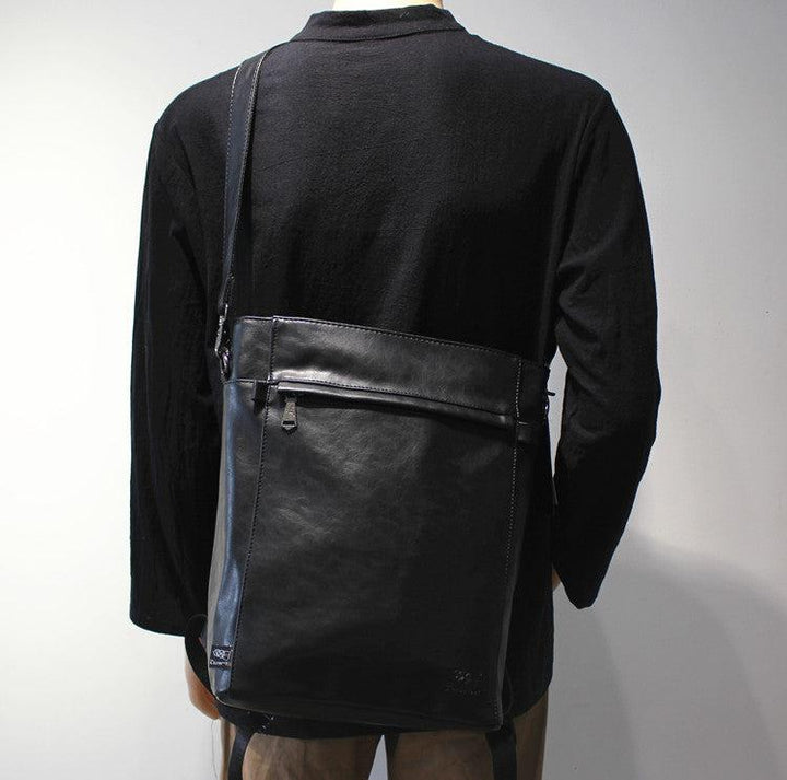 Large Leather Backpack Satchel