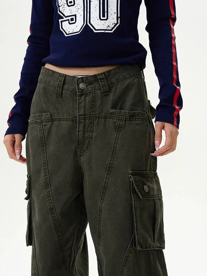 Large Pockets Baggy Cargo Pants