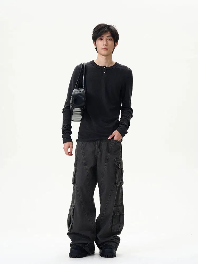 Large Pockets Baggy Cargo Pants