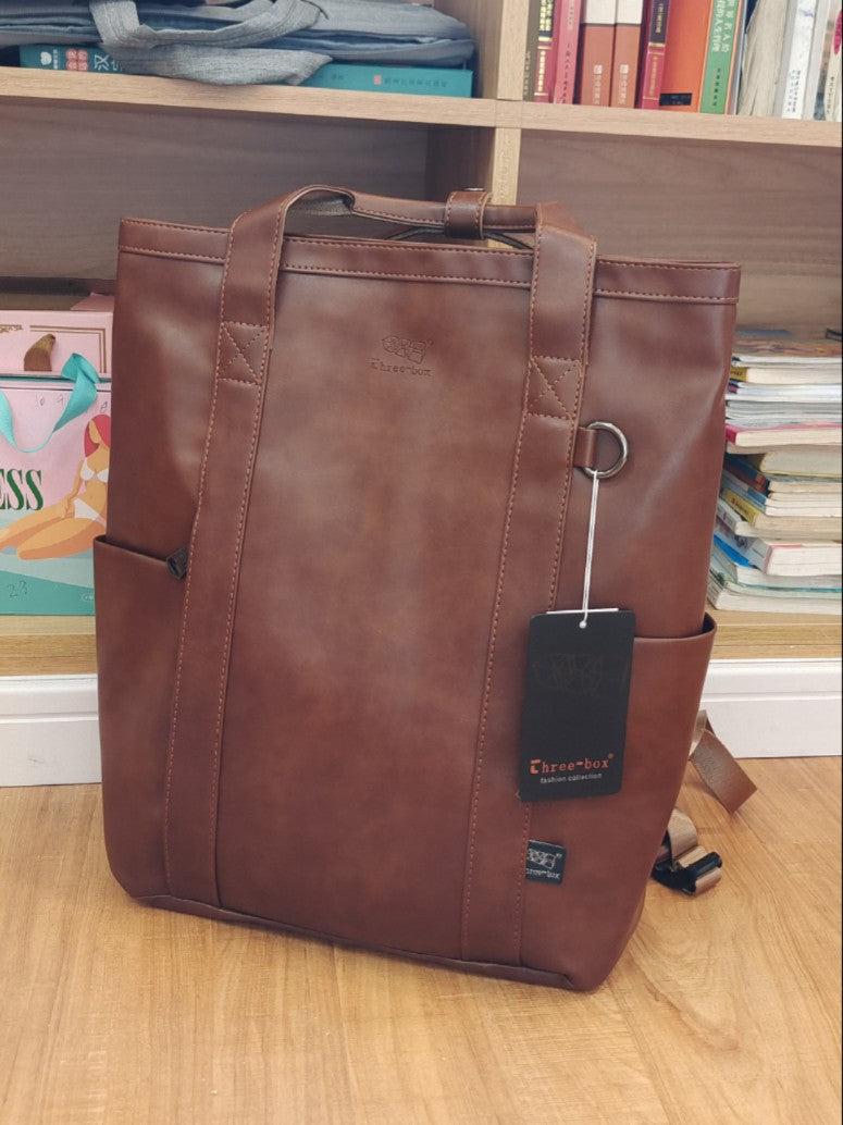 Large Soft Leather Backpack