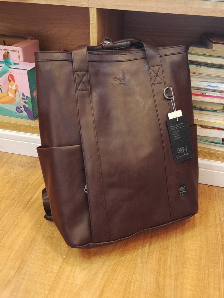 Large Soft Leather Backpack