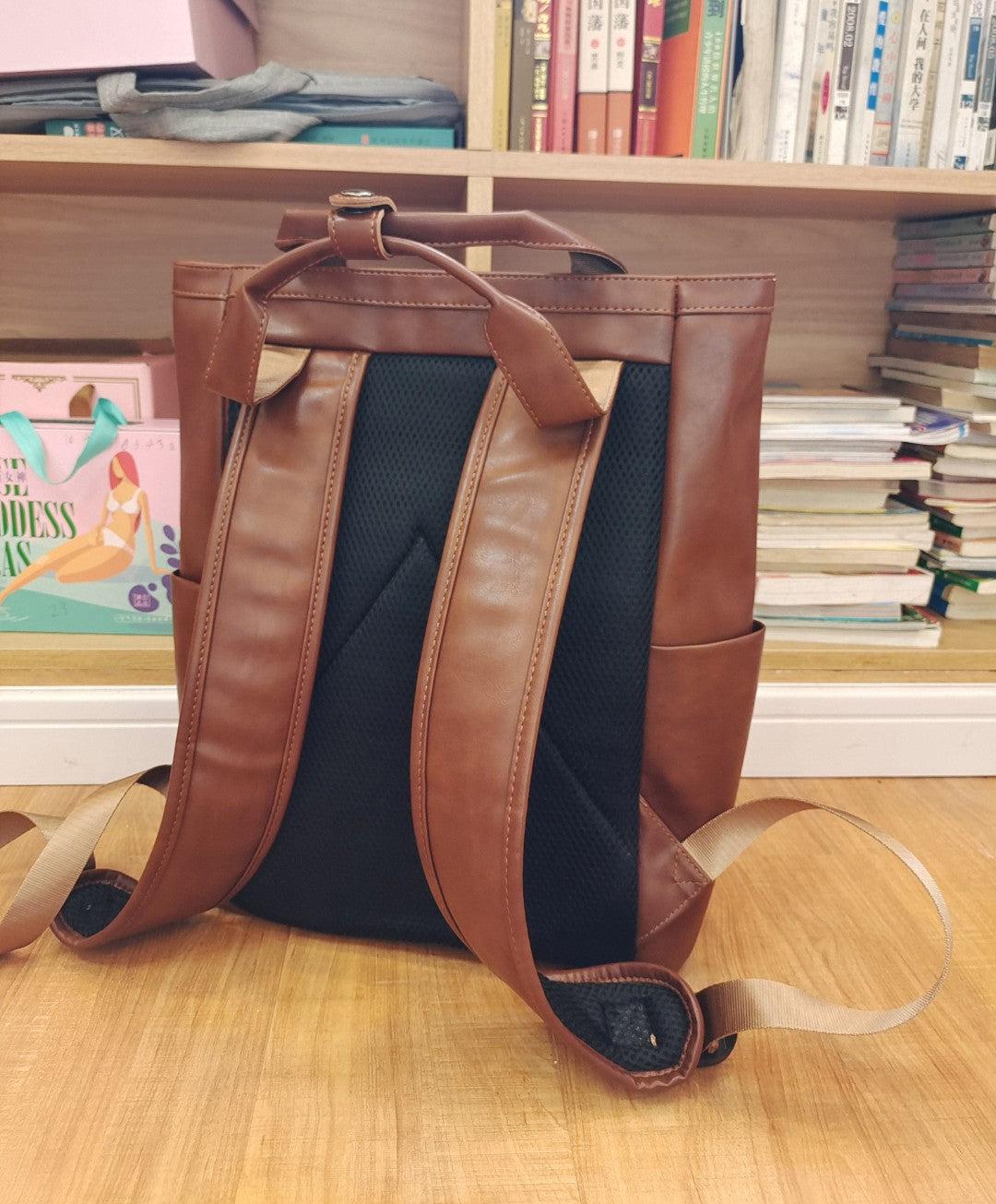 Large Soft Leather Backpack