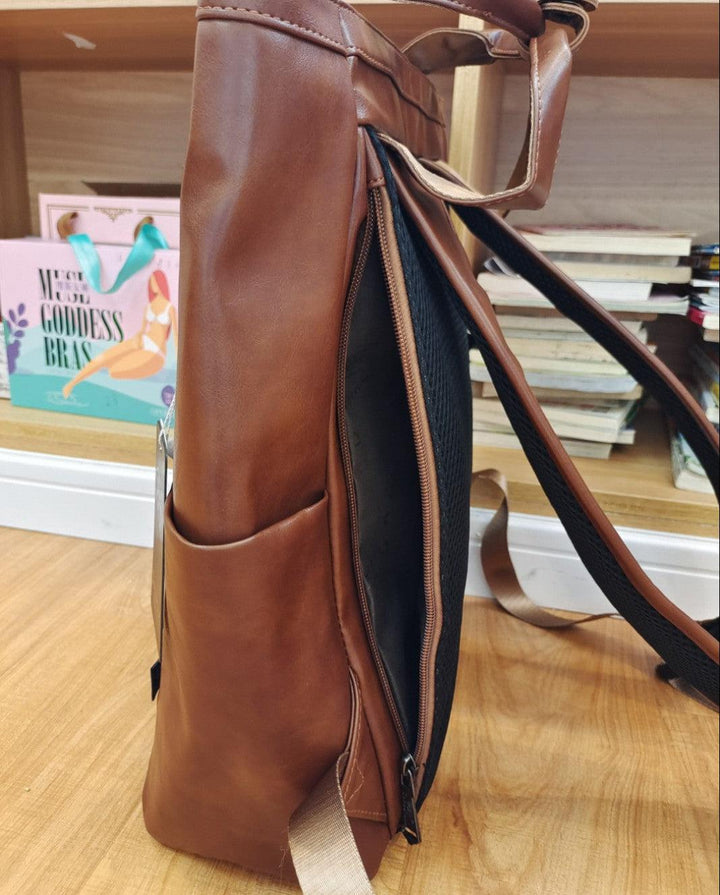 Large Soft Leather Backpack