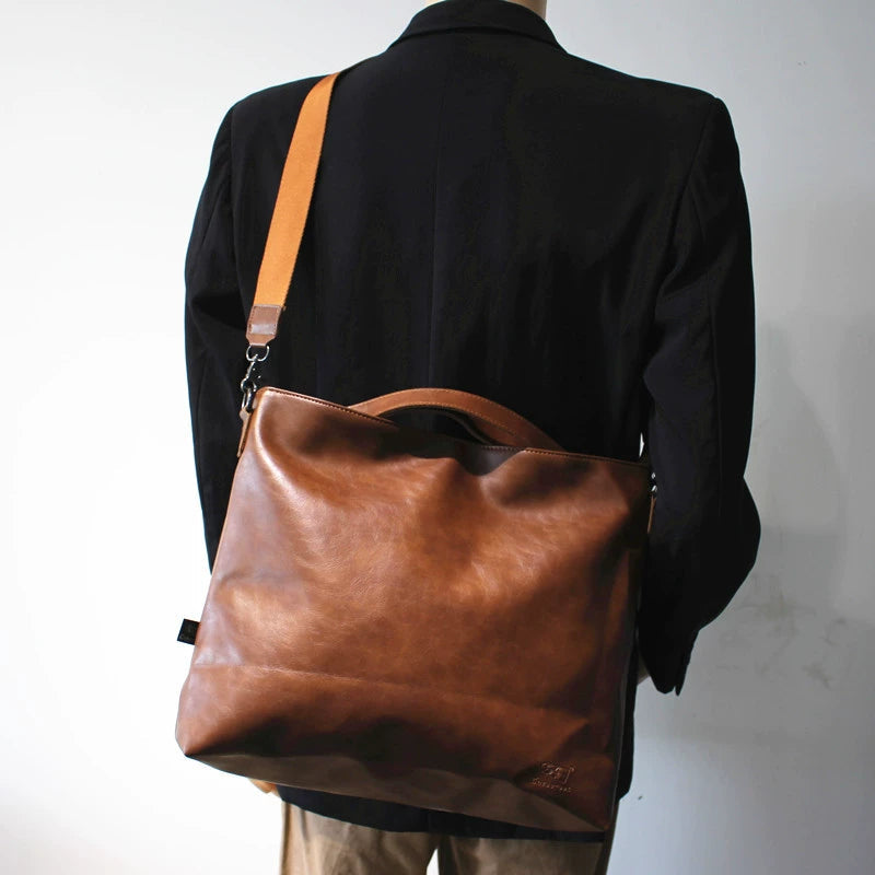 Large Soft Leather Tote Bag