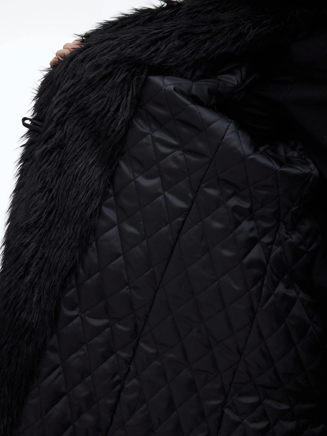 Large-profile Fur Long Plush Windbreaker