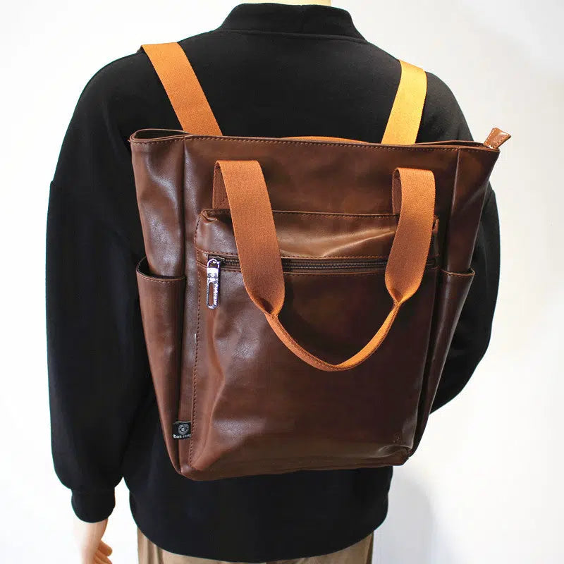 Leather Backpack Single Shoulder Bag