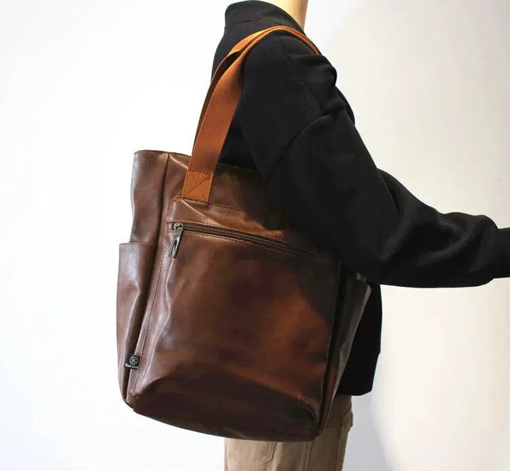 Leather Backpack Single Shoulder Bag