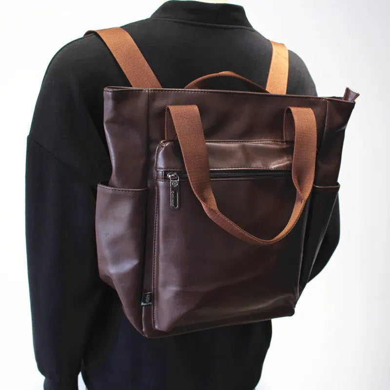 Leather Backpack Single Shoulder Bag