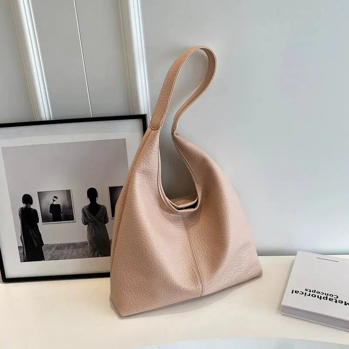 Leather Bucket Shaped Bag