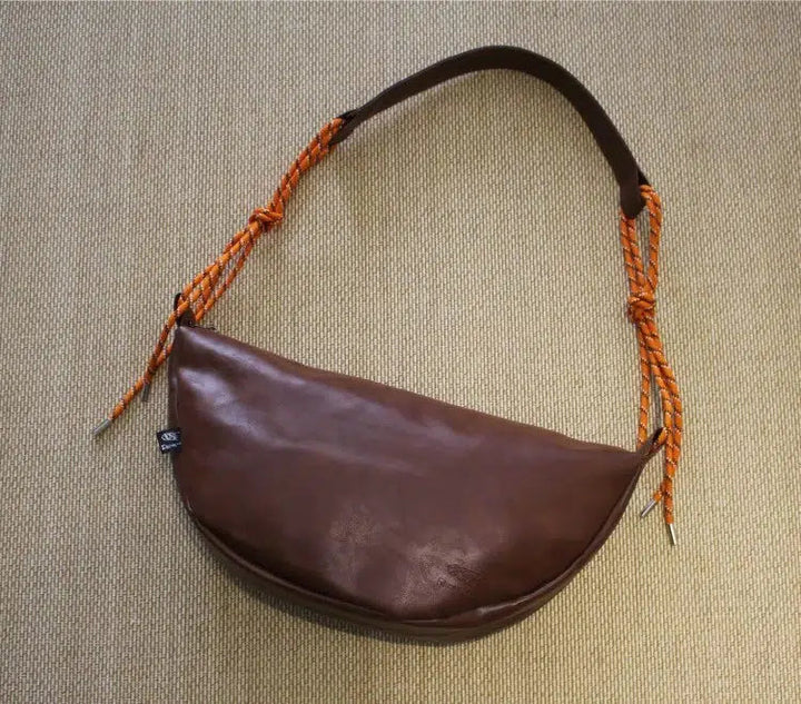 Leather Cross-body Hobo Bag