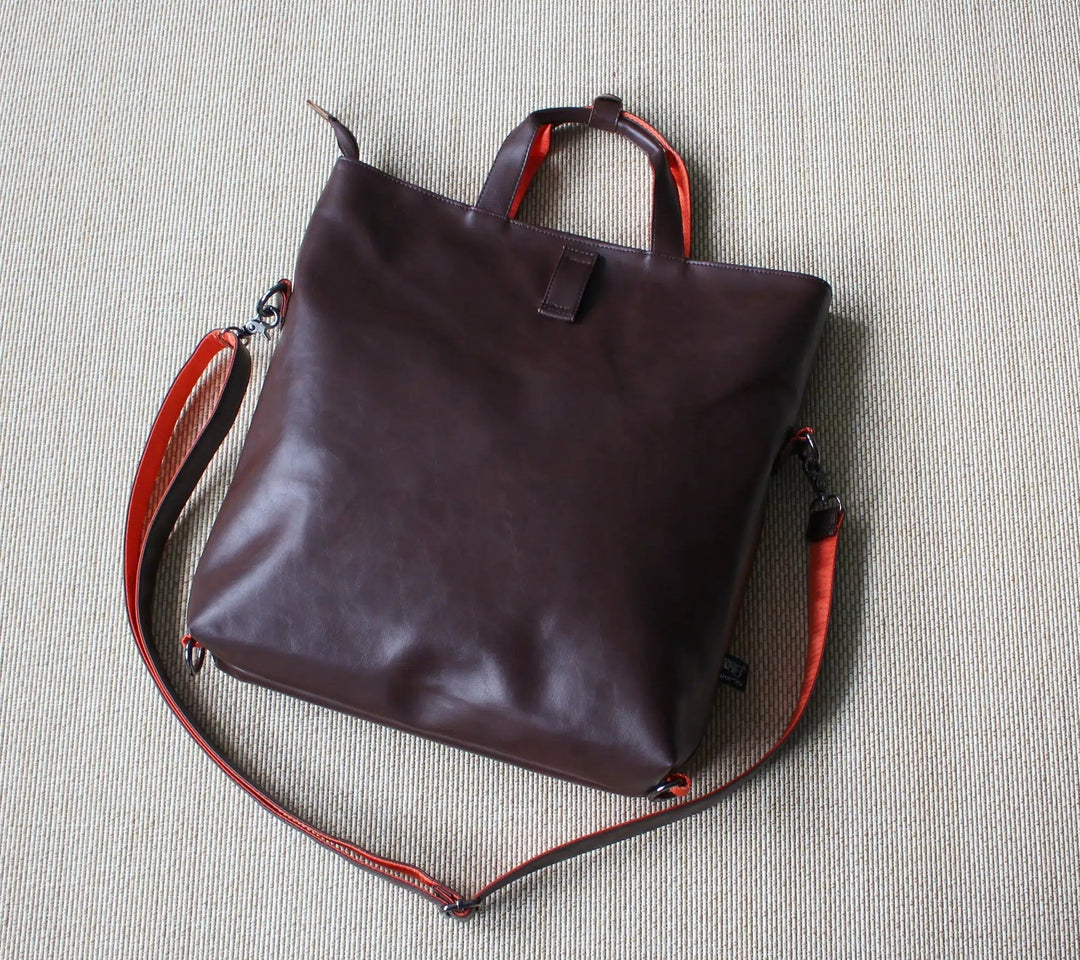 Leather Crossbody Backpack