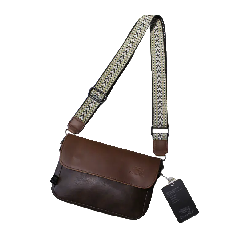 Leather Crossbody Flap Bag