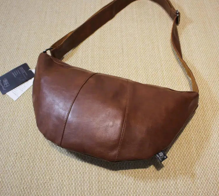 Leather Crossbody Hobo Bag