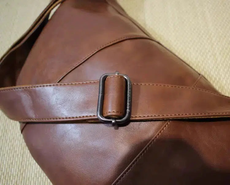 Leather Crossbody Hobo Bag