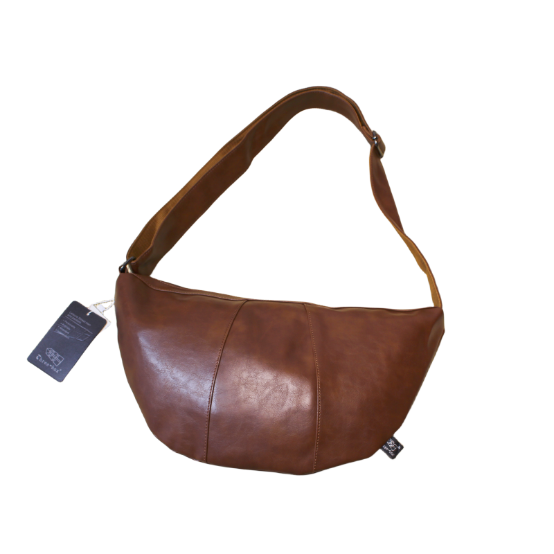 Leather Crossbody Hobo Bag