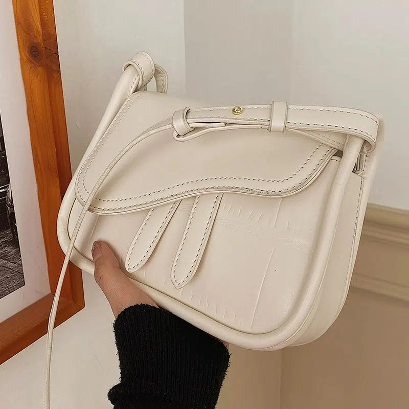 Leather Saddle Crossbody Bag