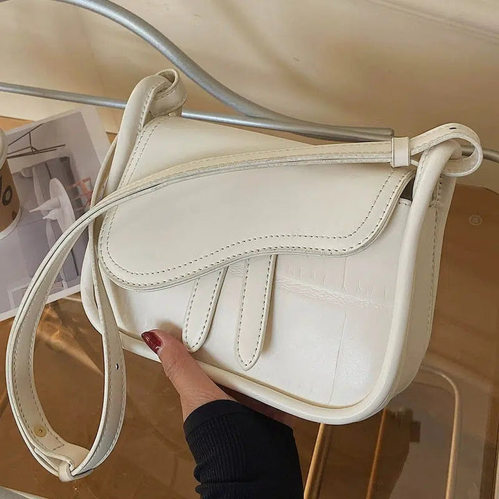 Leather Saddle Crossbody Bag