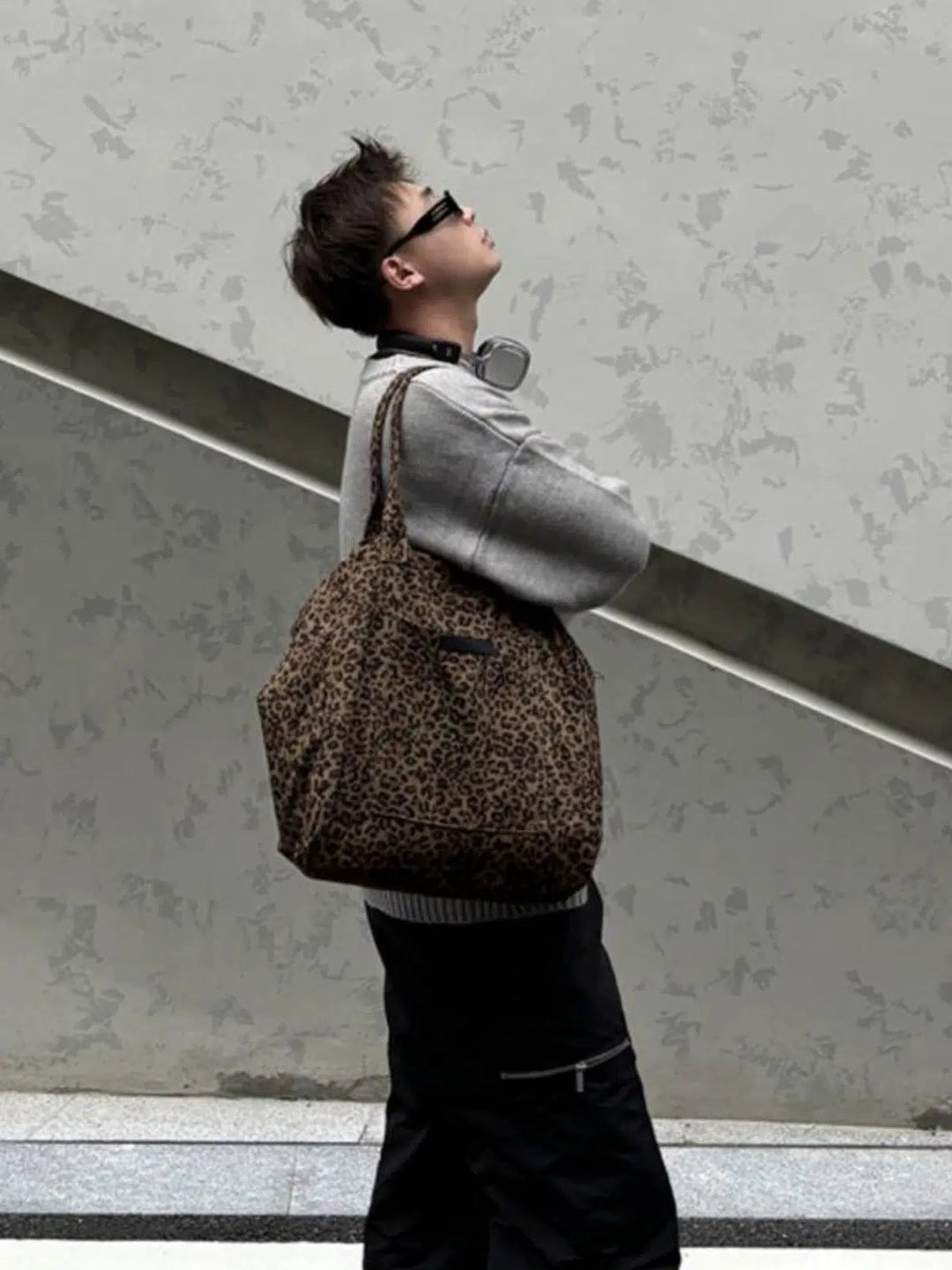 Leopard Print Oversized Bag