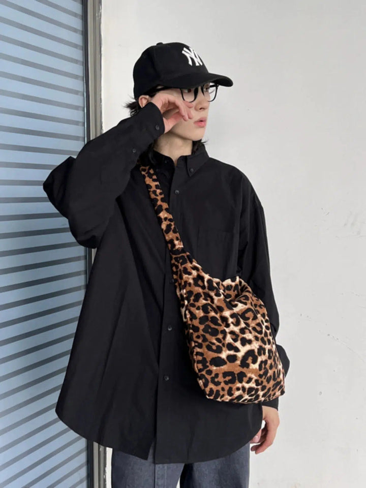 Leopard Print Shoulder Bag