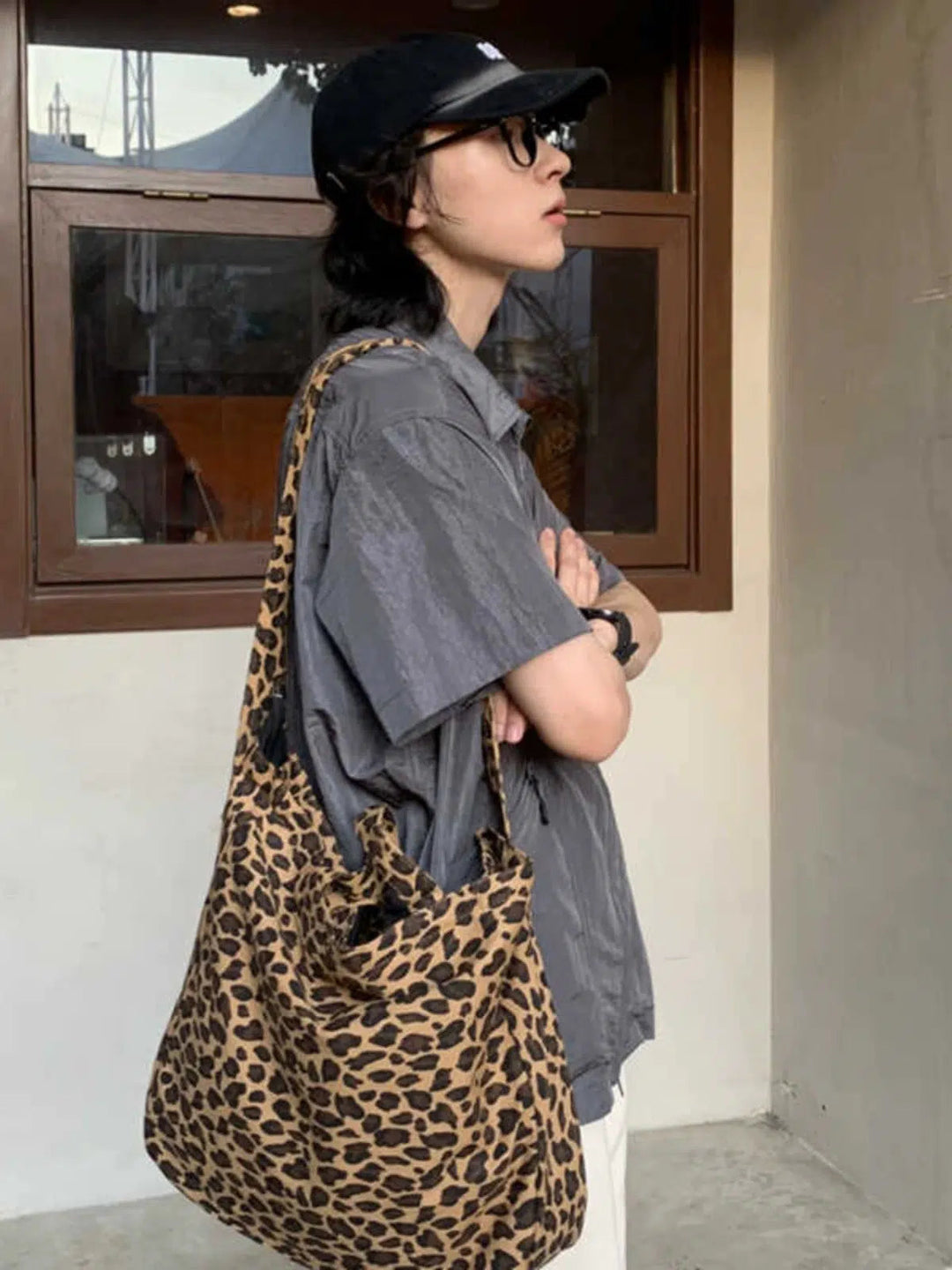 Leopard Print Shoulder Bag