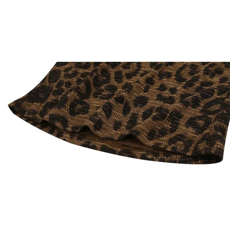 Spaghetti Straps Leopard Print Tank Top