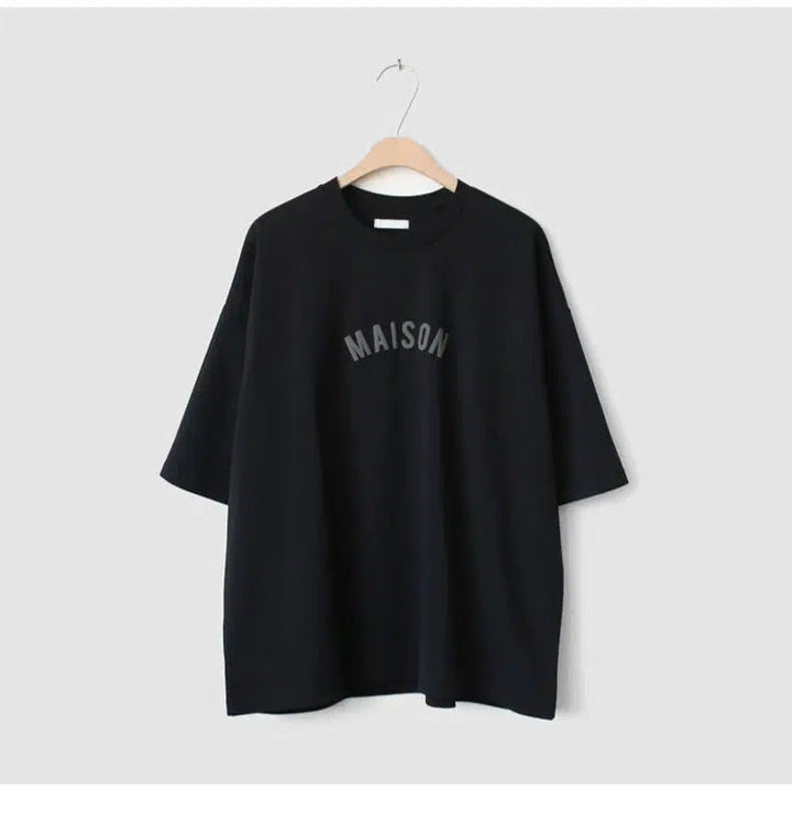 Letter Printed Short-sleeved T-shirt