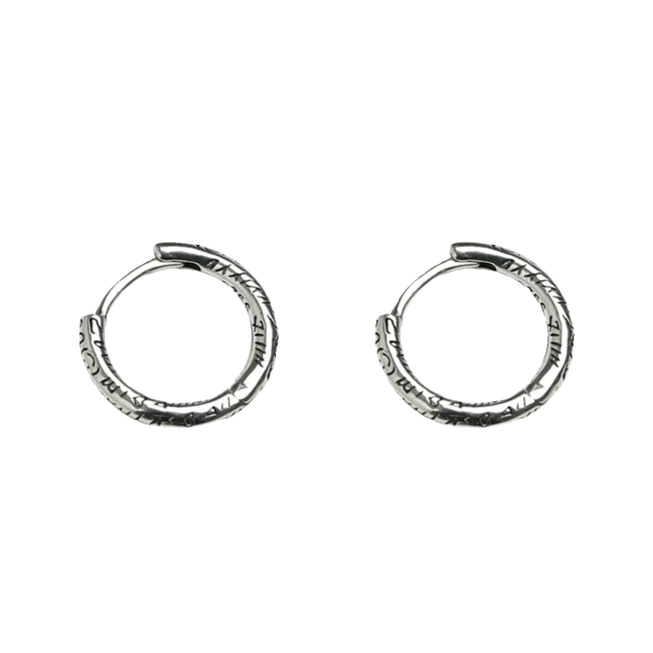 Lettered Hoop Earrings