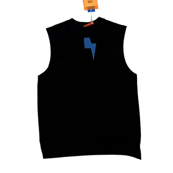 Lightning Bolt Sleeveless Vest