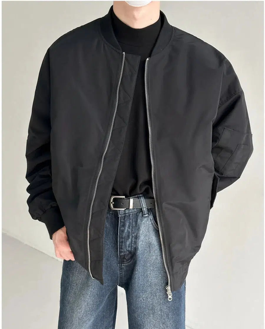 Lightweight Baseball Collar Cotton Jacket