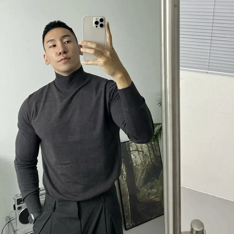 Lightweight Half Turtleneck Sweater