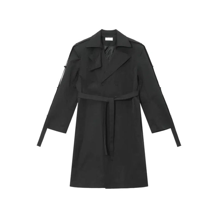 Long Belted Trench Coat